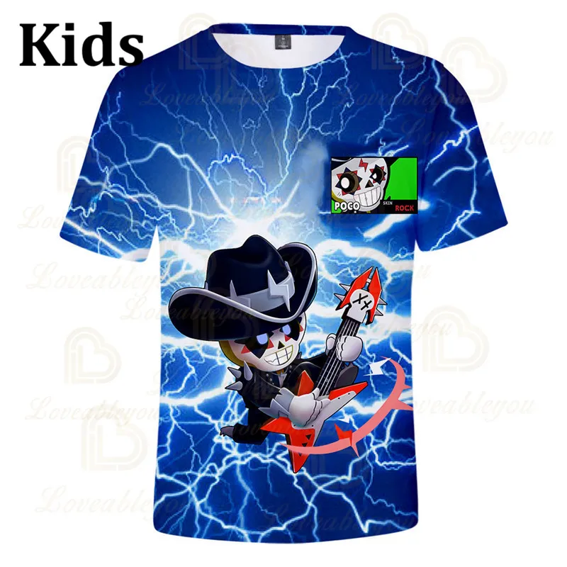 

POCO 3 To 13 Years Kids T Shirt Shooting Game 3d Printed Tshirt T-shirt Boys Girls Streetwear T Shirts Tee Children Clothes