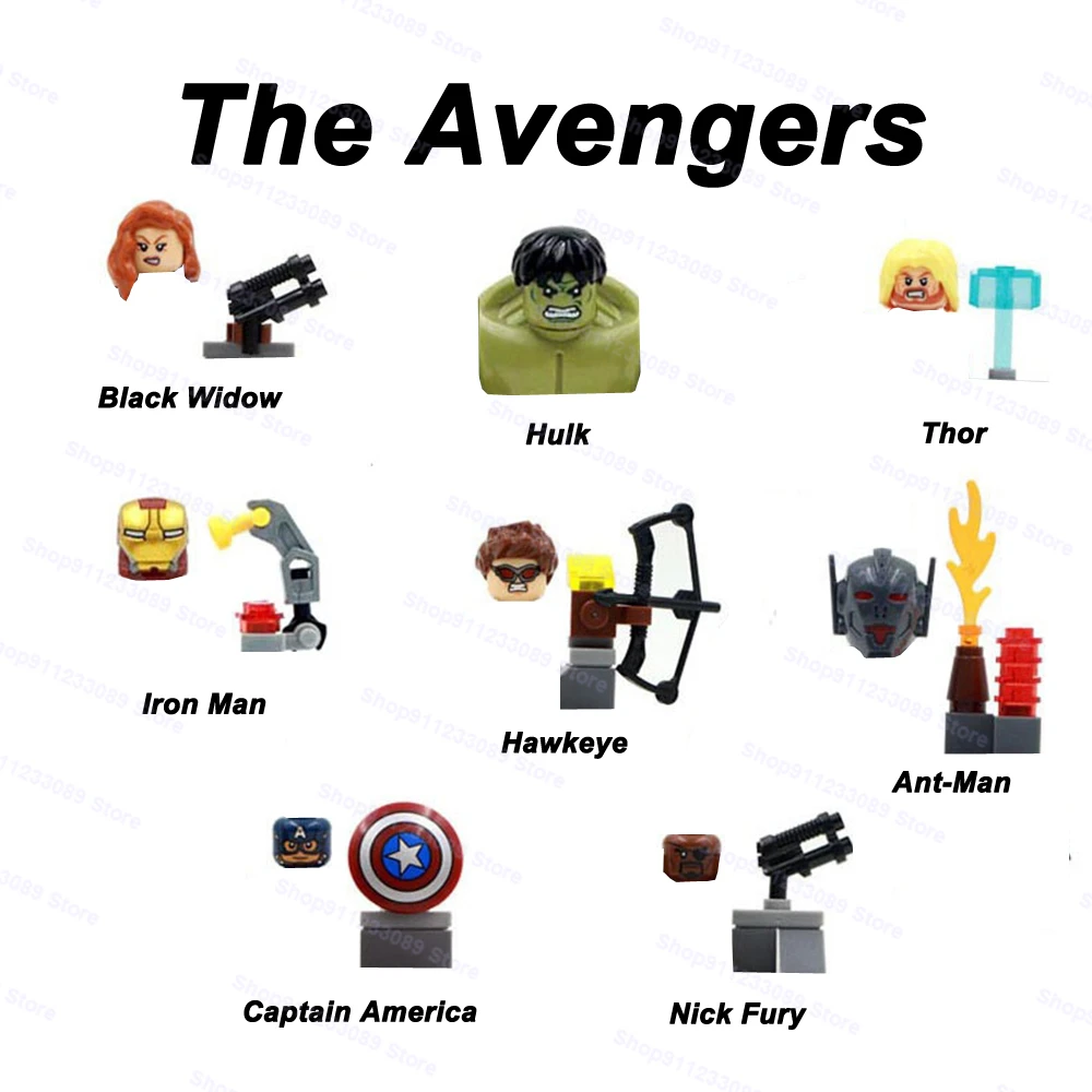DISNEY MARVEL Building Blocks Avengers Bricks Superhero Iron Man Spiderman Thor Groot Action Figures Kids Children Toys for Boys | Игрушки и