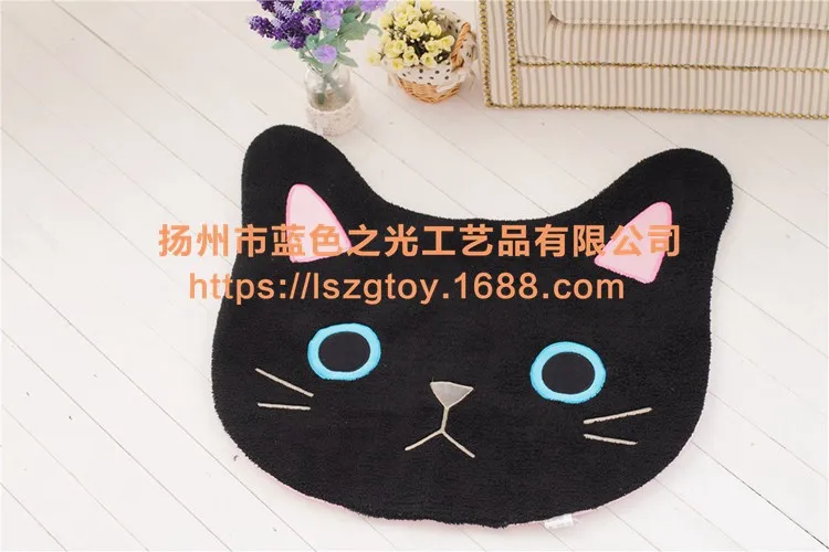 Hot Selling Cat Black And White Mat Creative Plush Toy Doll-Processing Customizable Logo Recruit Agents