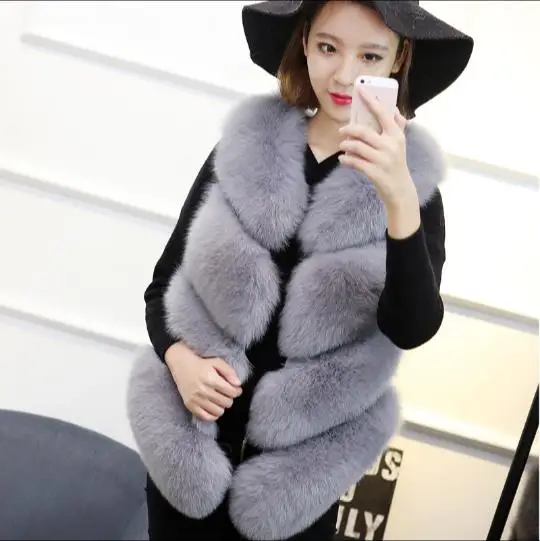 Manteau femme hiver зимнее женское пальто из искусственного меха жилет из искусственного меха меховые жилетки куртки Плюс Размер Теплый искуственный мех жилет Z229