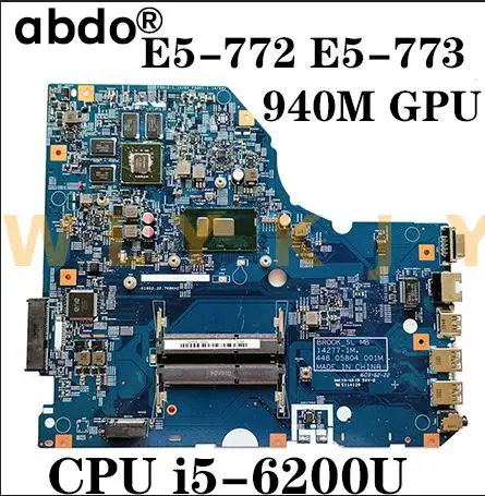 Для Acer Aspire E5-773G P278 TMP278 E5-773 Материнская плата ноутбука 14277-1M 448.05802.001 м 448.05803.001