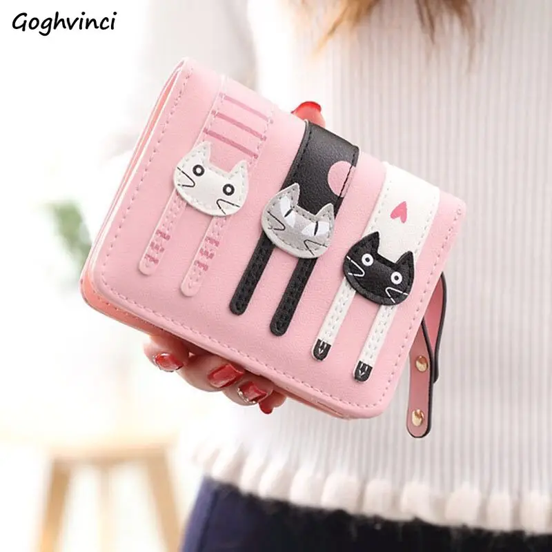Wallets Cartoon Kawaii Card Holders Clutch Bags Womens Mini Students Zipper Korean Style Coin Pockets Ulzzang Chic Wallet | Багаж и сумки