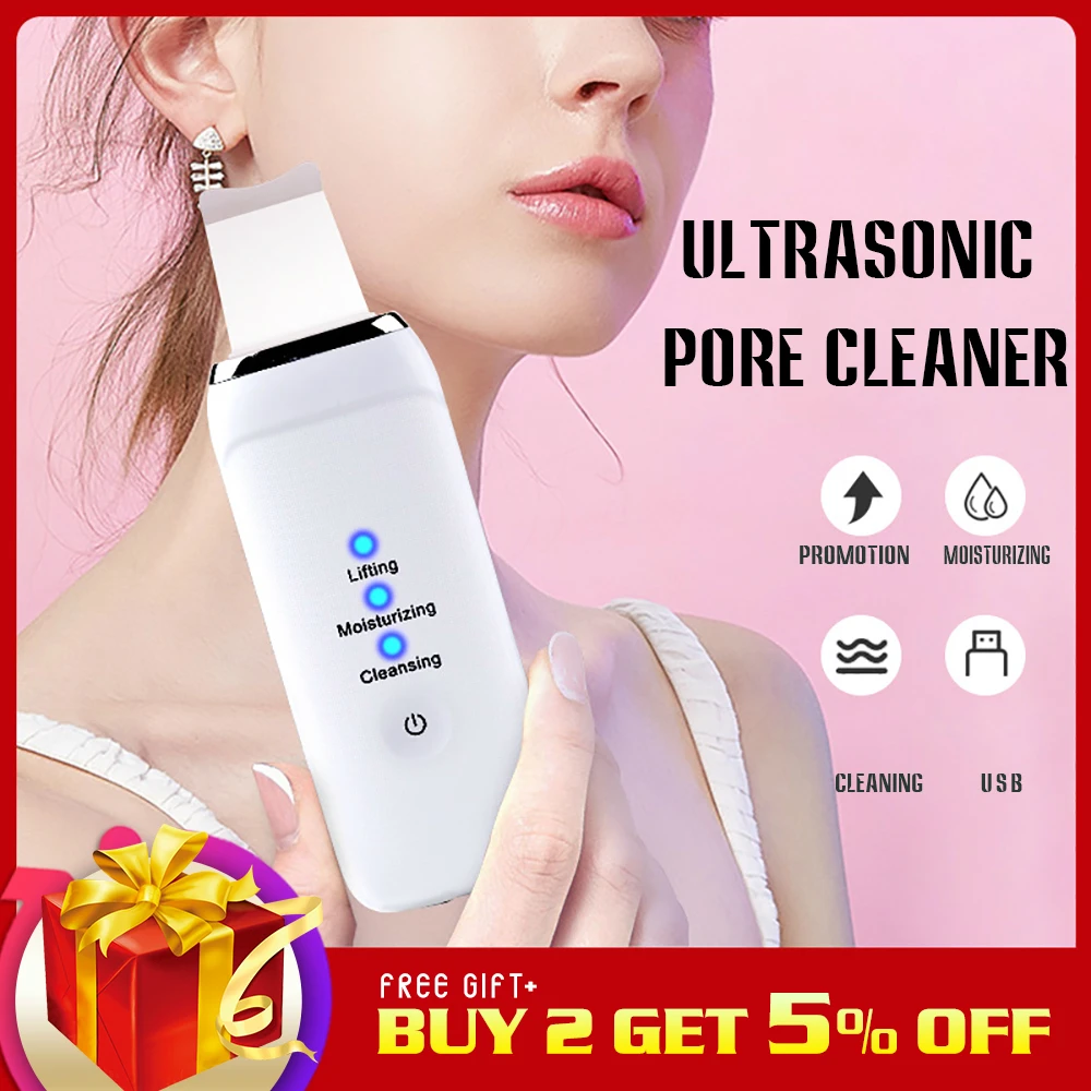 

Deeply Ultrasonic face peel Skin Scrubber Machine Pore Face Cleaning BlackHead acne remover facial Skin Care Tool