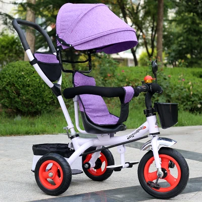 Children's Tricycle Kids Bike Children Bicycle Stroller Trolley Three 3 Wheel Baby Carriage Child Pram Buggy Pushchair 6M~5Y