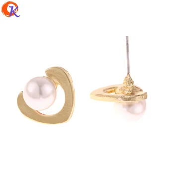 

Cordial Design 50Pcs 14*16MM Jewelry Accessories/Earring Stud/Imitation Pearl/Heart Shape/DIY Making/Hand Made/Earring Findings