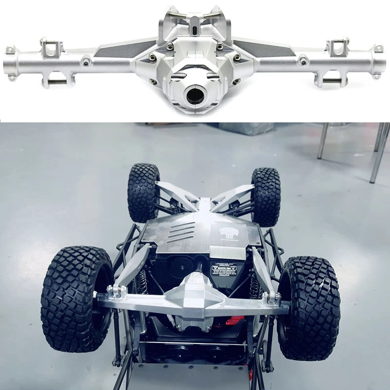 CNC Aluminum Alloy Rear Axle Housing Assembly for 1/7 for Traxxas for UDR Short Truck Spare Parts Car Accessories