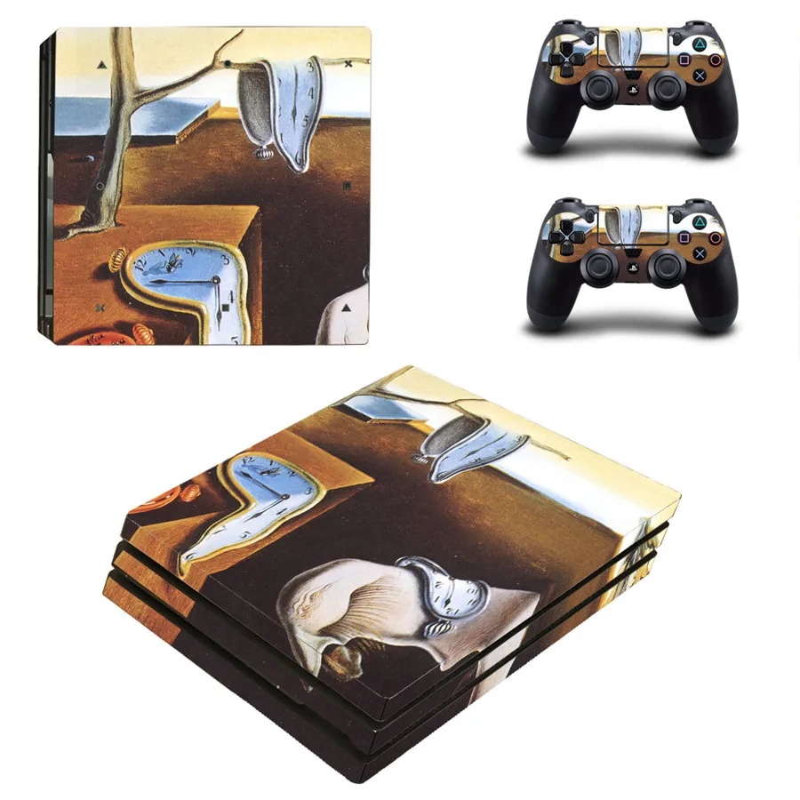 Oil Painting Style Skin Sticker for PS4 Pro PlayStation 4 Pro Console & Controllers Decal Vinyl Skins Accessories Style 18 