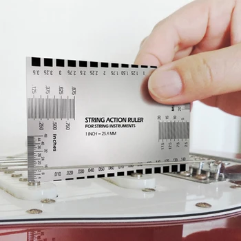 

1 Pcs Guitar Accessories String Action Gauge Ruler Baroque Guitar Bass String Pitch Luthier Tool for String Instruments New 8