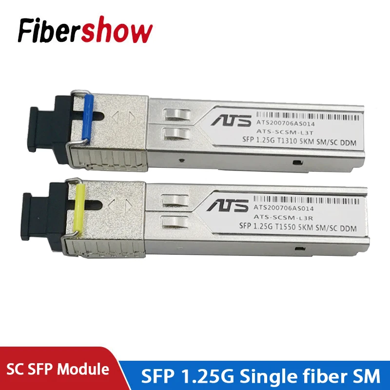 SFP Module SC connector 1.25G SC BiDi 1310nm/1550nm WDM switch SFP Transceiver module with Switch with DDM Function 2