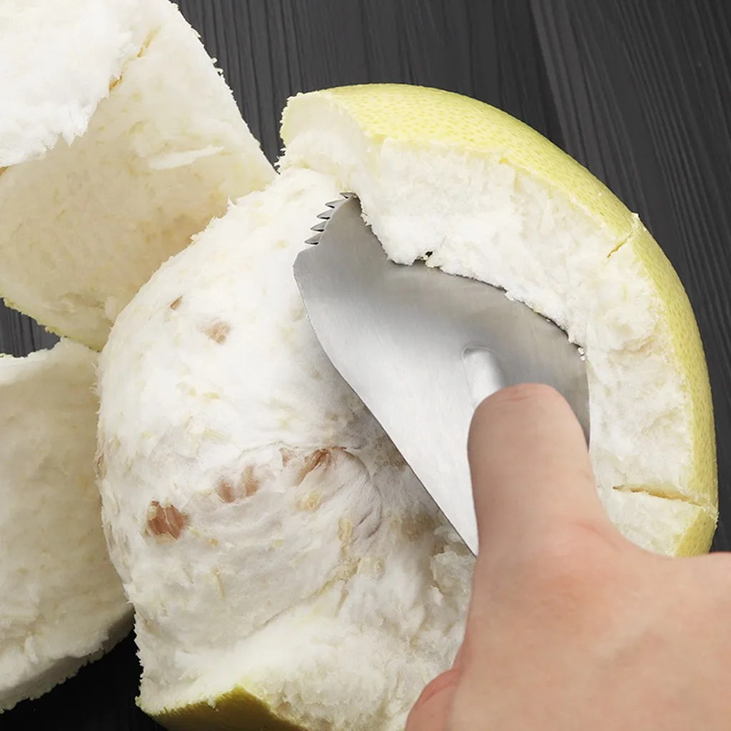 sharp Peeler Remover Stainless Steel Orange Peeler Remover Tool Grapefruit Peeling Kitchen Tools Stainless steel#4