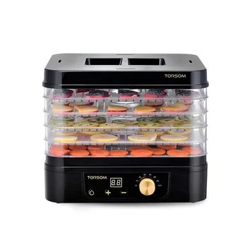 

220V D02 Fruit Dehydrator Dryer Vegetables Dried Meat and Vegetable Air-Drying Fruit Drying Machine 5 Layers ABS