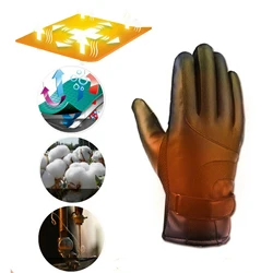 Winter Gloves Electric Heated Gloves Waterproof Windproof Cycling Warm Heating Screen USB Powered Heated Gloves Christmas Gift