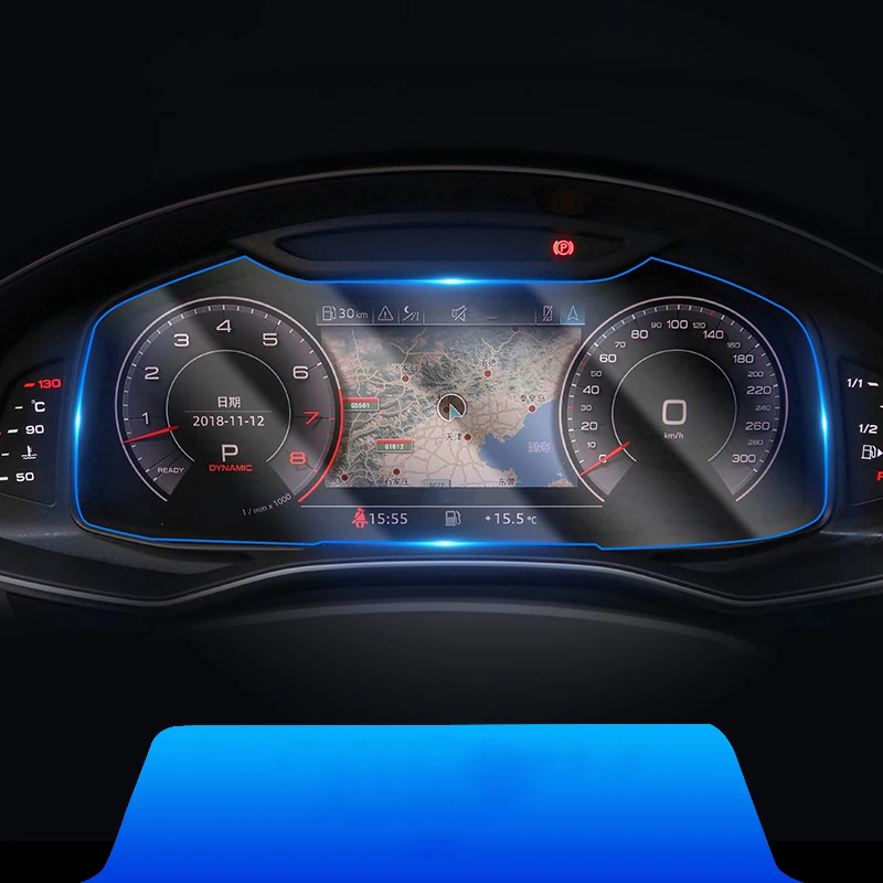 Lsrtw2017 прозрачная Автомобильная ЖК-дисплей приборной панели защитная пленка на экран с высоким разрешением для audi A6 2013 2012 c8 c7 a7