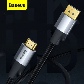 

Baseus Dp To Hdmi Cable 4K Gold Plated Adapter Displayport To Hdmi Cable For Pc Laptop Hdtv Projector Pc Hdtv Converter Cord