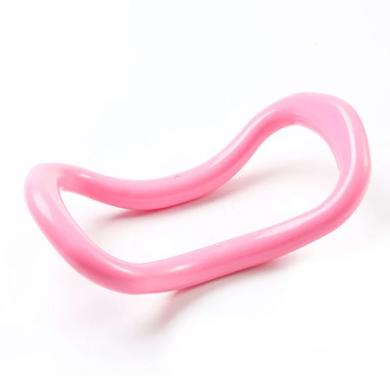 ABS круг для йоги фасции растягивание Пилатес кольцо Волшебное двойное сцепление выставочные Инструменты для женщин массаж оборудование тренировки аксессуары - Цвет: Розовый