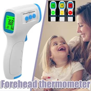

LCD IR Digital Non-contact IR Infrared Thermometer Forehead Body Temperature Tool Meter with Fever Alarm термометр уличный