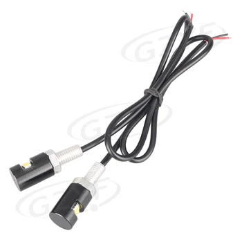 

2pcs Universal 12v License Rear Plate Number Lights LED Bolt-on MINI License Plate Lamp White Light Aluminum for Motorcycle Car