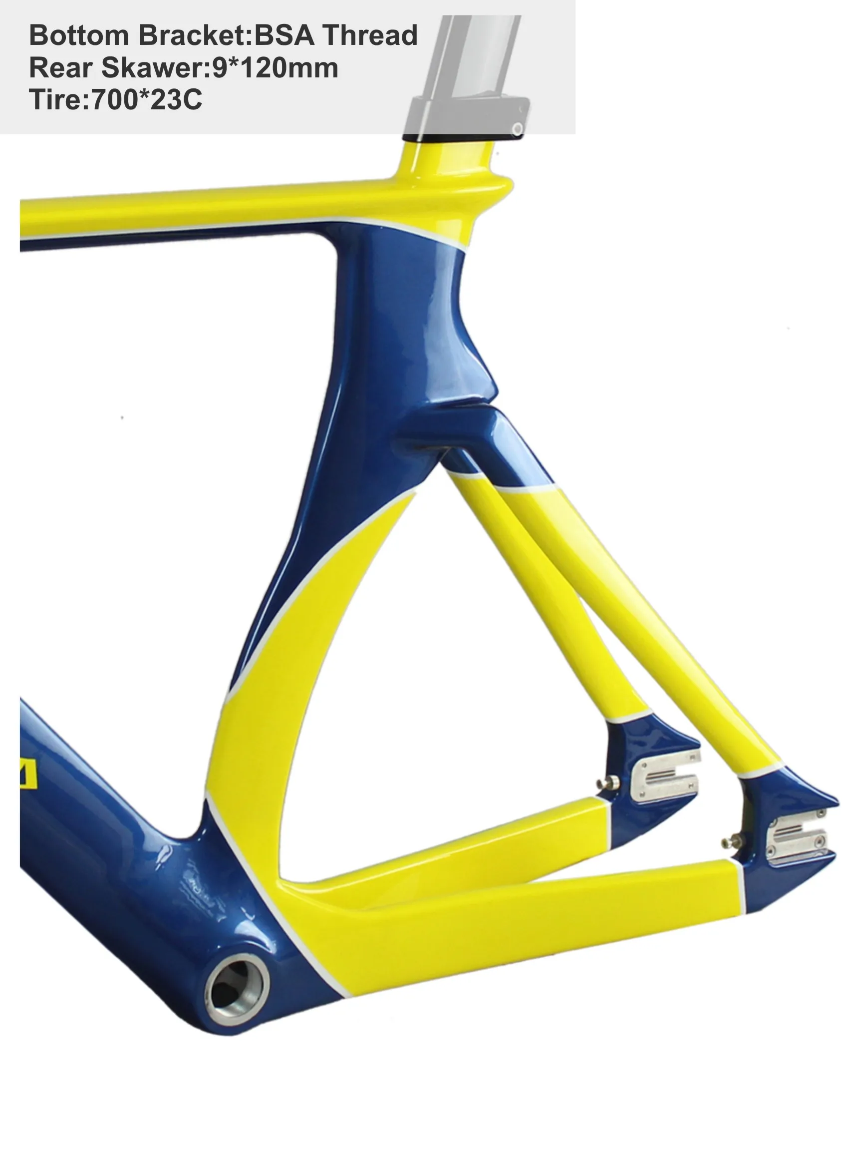 2021 Aero Track bicicletta telaio in carbonio BSA movimento centrale con ruota  700X23C|Bicycle Frame| - AliExpress