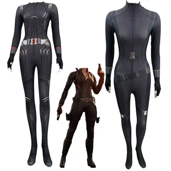 

2020 New Cartoon Black Widow 3 Siamese Tights Performance Costume Adult Children Cosplay Anime Costume
