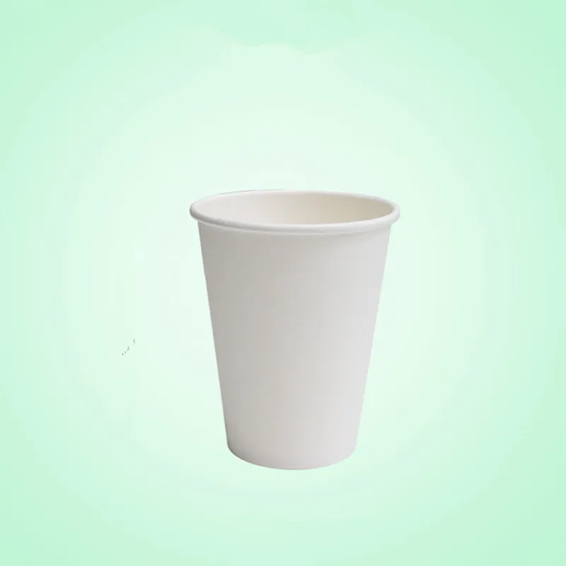 only cup 50 шт. Высокое качество черный/белый одноразовая кофейная чашка Толстая холодная горячий напиток соевый чай кофе на вынос упаковка чашка с крышкой - Цвет: only cup