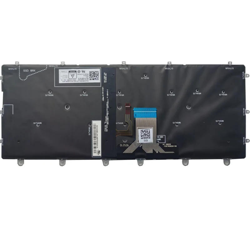 Teclado para Laptop Dell em Xps 13 9365 P71g 0wpcf9 Wpcf9 com Retroiluminação - Imagem 2