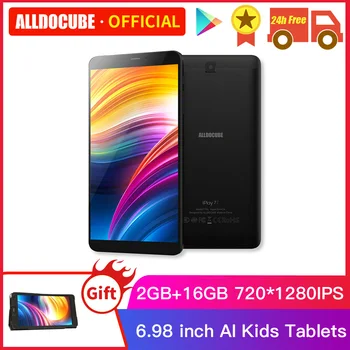 

Alldocube iPlay 7T Phone Tablet Android 9.0 Quad Core 6.98 inch 4G LTE Unisoc SC9832E 2GB +16 GB 720*1280 IPS AI Kids Tablets