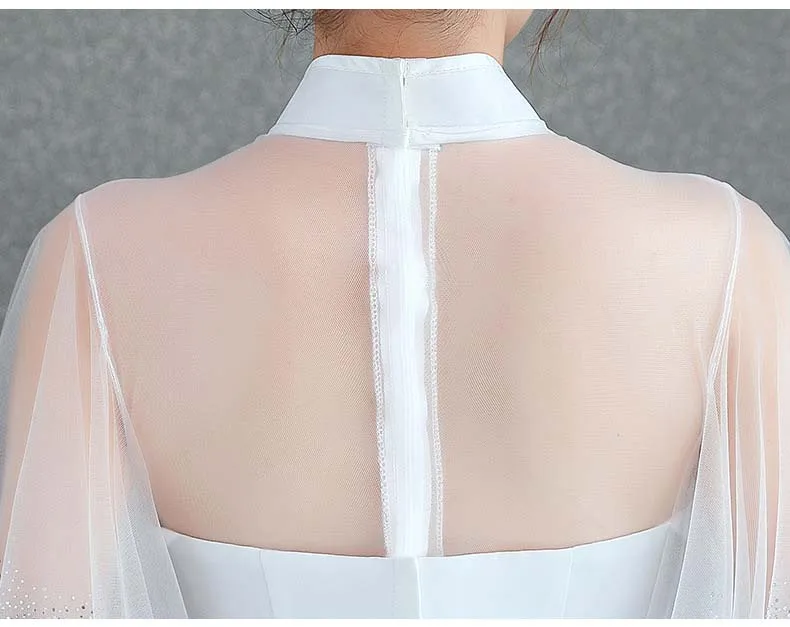 Улучшенное китайское платье cheongsam юбка женская новая летняя белая тонкая юбка Феи темперамент элегантная танцевальная одежда для выступлений