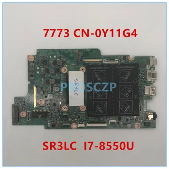 

High quality For 7773 Laptop motherboard c0Y11G4 Y11G4 with SR3LC I7-8550U 100% working well