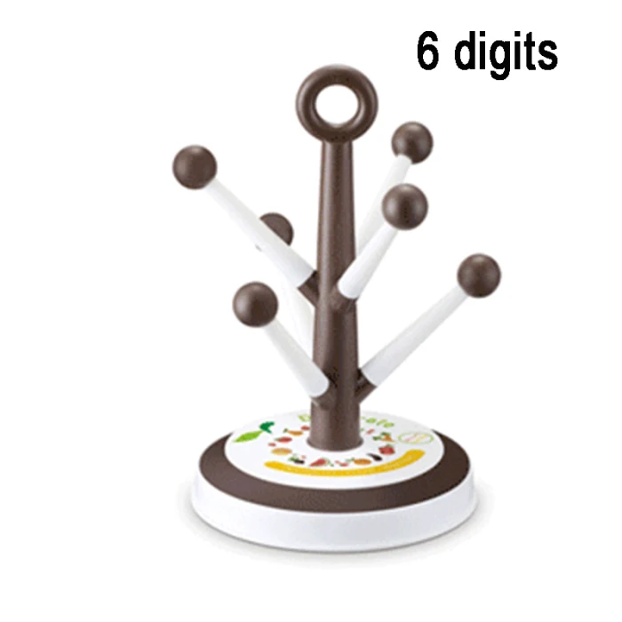 Cup Drain Rack Tree Shape Wine Glass Holder Mug Organizer Kitchen Sink Accessories VJ-Drop
