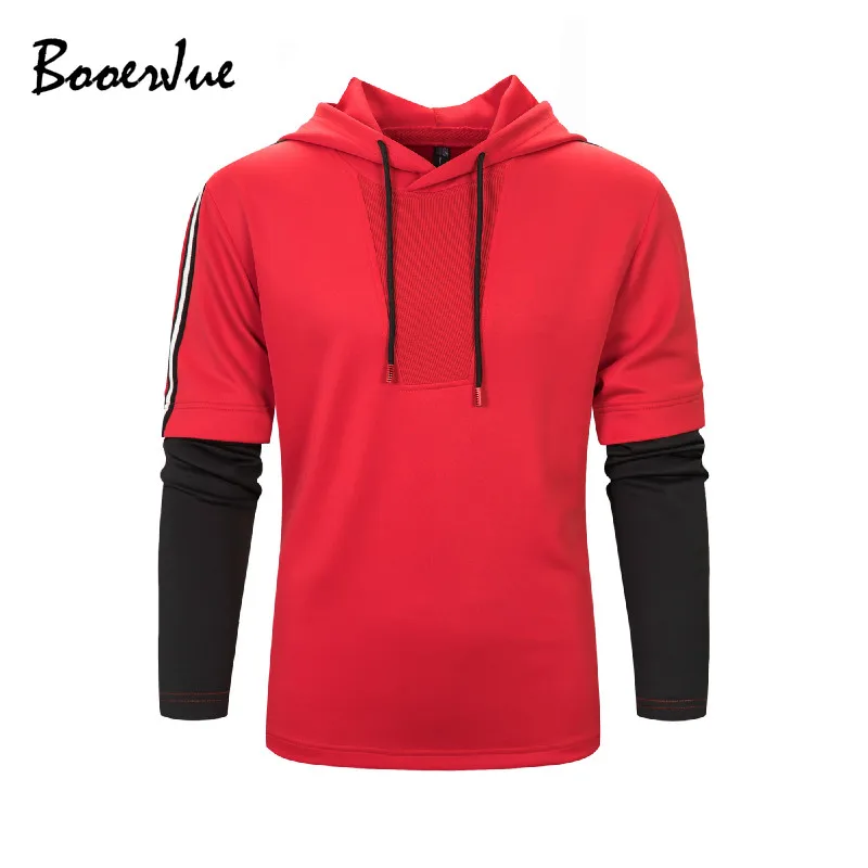 Hoodie Men Europe Size Mens Hip Hop Hoodies and Sweatshirt Oversized Loose Cotton Sweatshirt Black Gray High Streetwear S-3XL