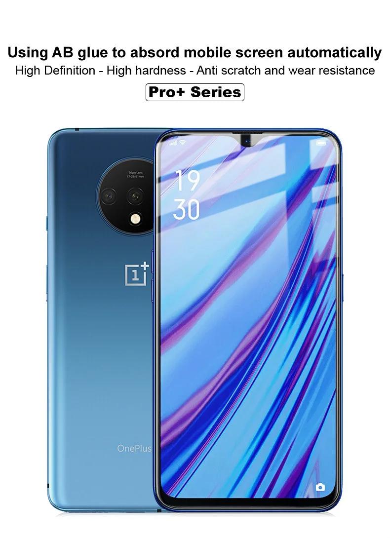 Закаленное стекло для OnePlus 7T IMAK Pro+ версия Полное покрытие экрана Защитное стекло для One Plus 7 T/1+ 7T