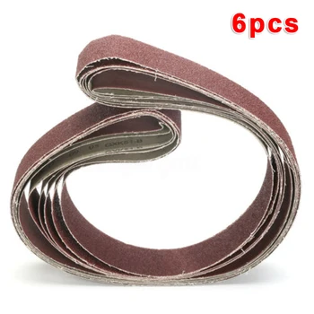 

6pcs Sanding Belts 36/40/60/80/120/150Grit Alumina Sander File Set Gadget Sale