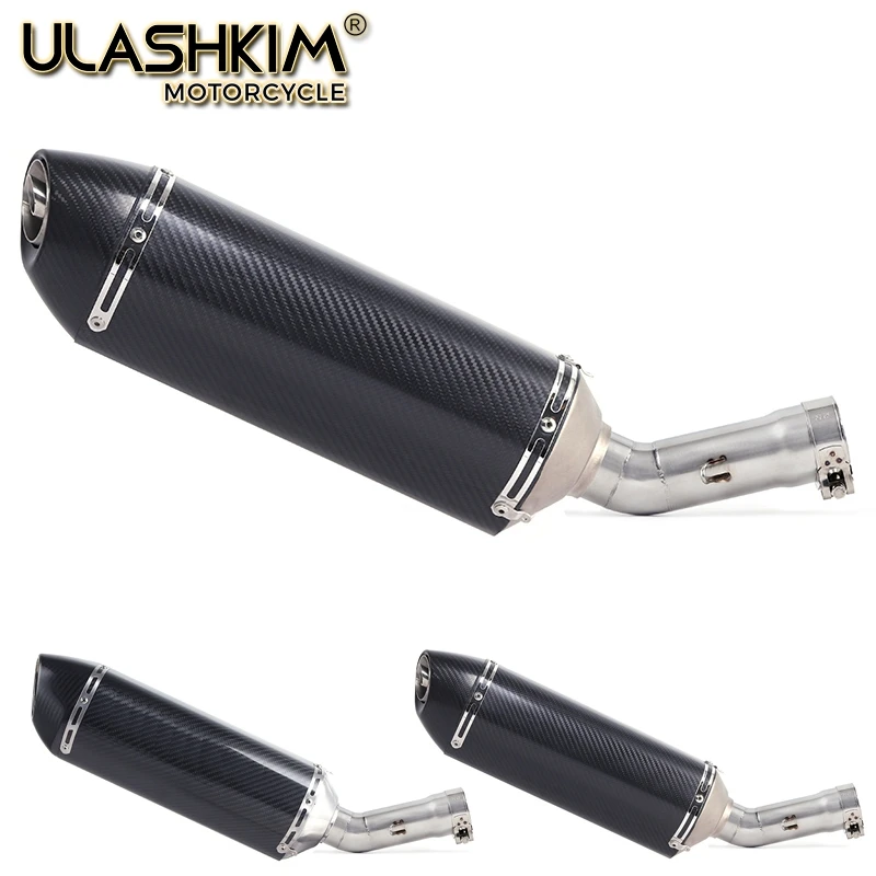 Motorcycle Full System Muffler Escape Exhaust Middle Link Pipe Accessories Slip On For Yamaha Fazer FZ8 FZ8N FZ800 2010 to 2015 Motorcycle Full System Muffler Escape Exhaust Middle Link Pipe Accessories Slip On For Yamaha Fazer FZ8 FZ8N FZ800 2010 to 2015