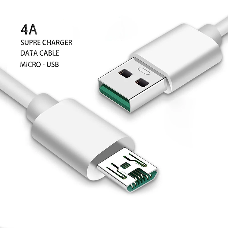 Micro USB кабель 4A быстрая вспышка Зарядка для VOOC OPPO Vivo Microusb кабель зарядное устройство для samsung Xiaomi huawei Android мобильный телефон