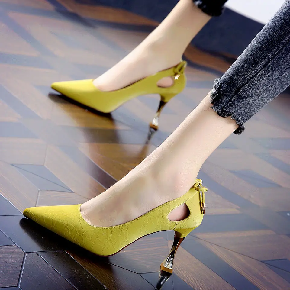 Lo mejor zapatos amarillos mujer - Zapatos de salón 2022 - Aliexpress
