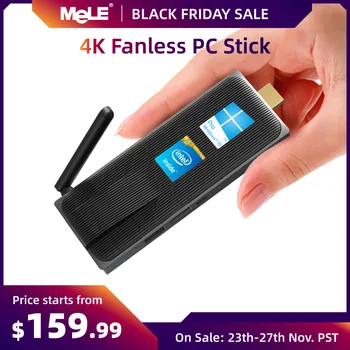

Intel Celeron J3455 Quad Core 6GB 128GB Fanless Mini PC Windows 10 Pro PC Stick Mini Computer HDMI 4K 2.4/5GHz WiFi Gigabit LAN