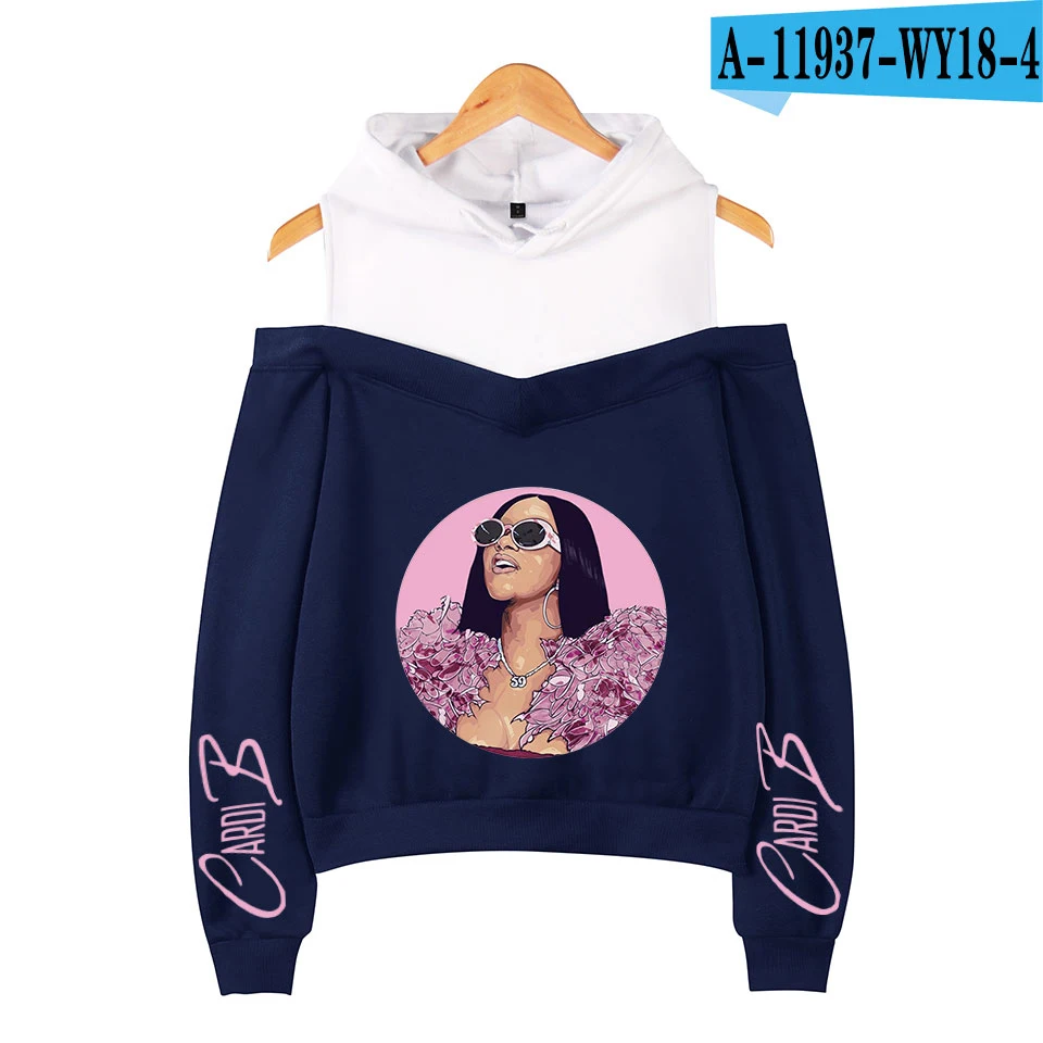 Harajuku толстовка женская Cardi B толстовки для девочек-подростков пуловер розовая одежда осенняя теплая Женская Корейская уличная одежда - Цвет: 11