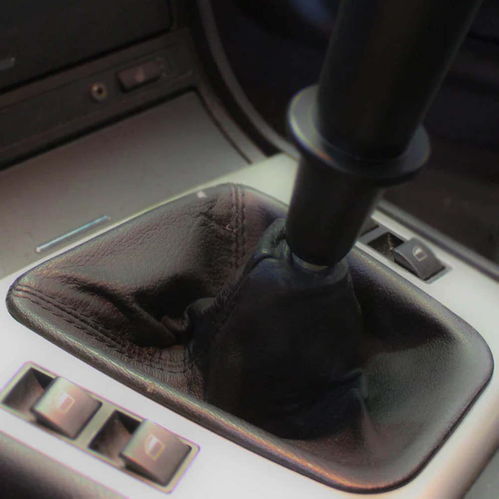 수동 기어 시프트 노브 게이터, BMW E30 E32 E34 E36 Z3 용 기어 스틱 시프터 레버 헤드 핸들 칼라 게이터 부트 커버 케이스