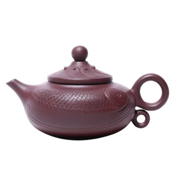 

Yixing Original Mine Old Purple Mud Zisha Ceramic Teapot Master Handmade Exquisite Carve Kettle Gong Fu Teaware 340cc
