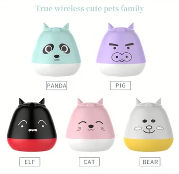 

ZW-T 7tws Bluetooth 5.0 New Portable Wireless Bluetooth In-ear Earbuds Bluetooth Earphone Lovely design catch your heartstring