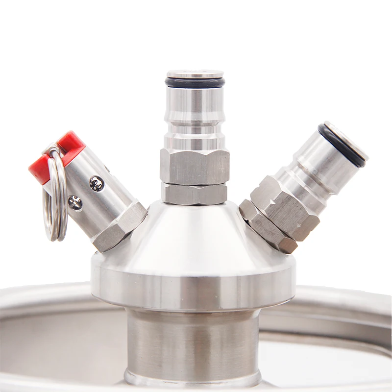 Beverage Dispenser Faucet Mini Keg Ball Lock Tap Include 50cm Silicone Hose 304 Stainless Steel Homebrew Spear