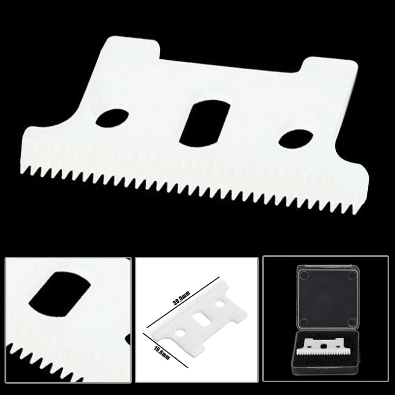 

1Pc New T-outliner Replacement Ceramic Blade Cutter Clipper Blade Cutter Trimmer White For Andis 38.5*19.6mm