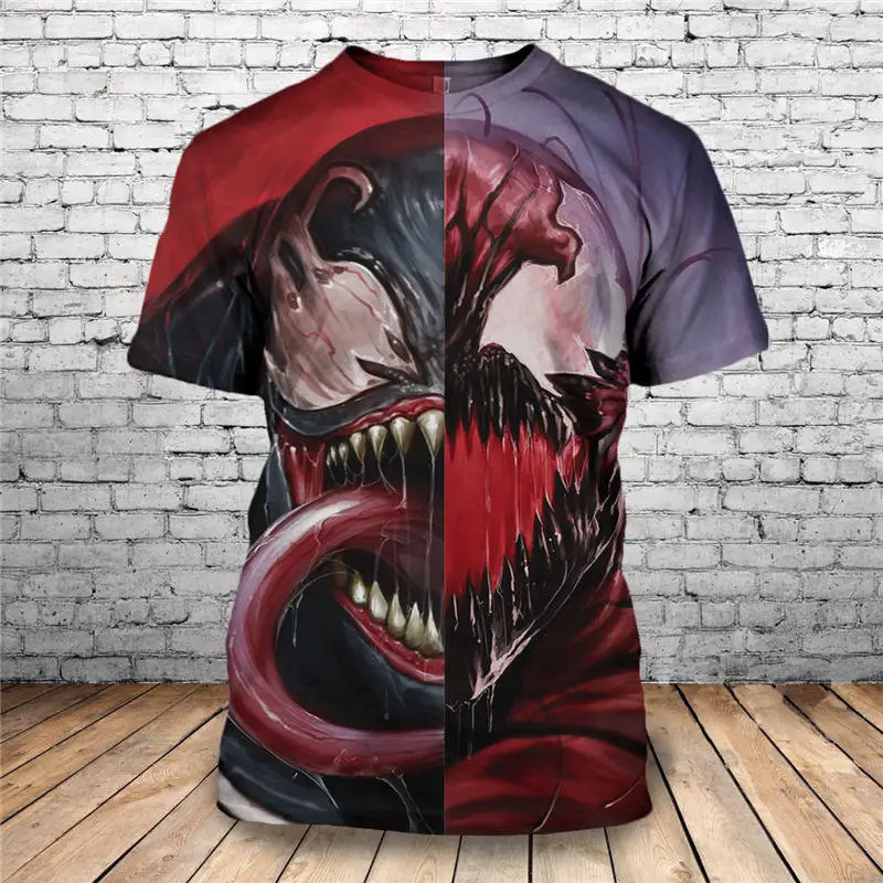 Новинка, модная индивидуальная футболка с 3D принтом Venom, уникальная футболка с коротким рукавом, Мужская одежда, Прямая поставка - Цвет: F70
