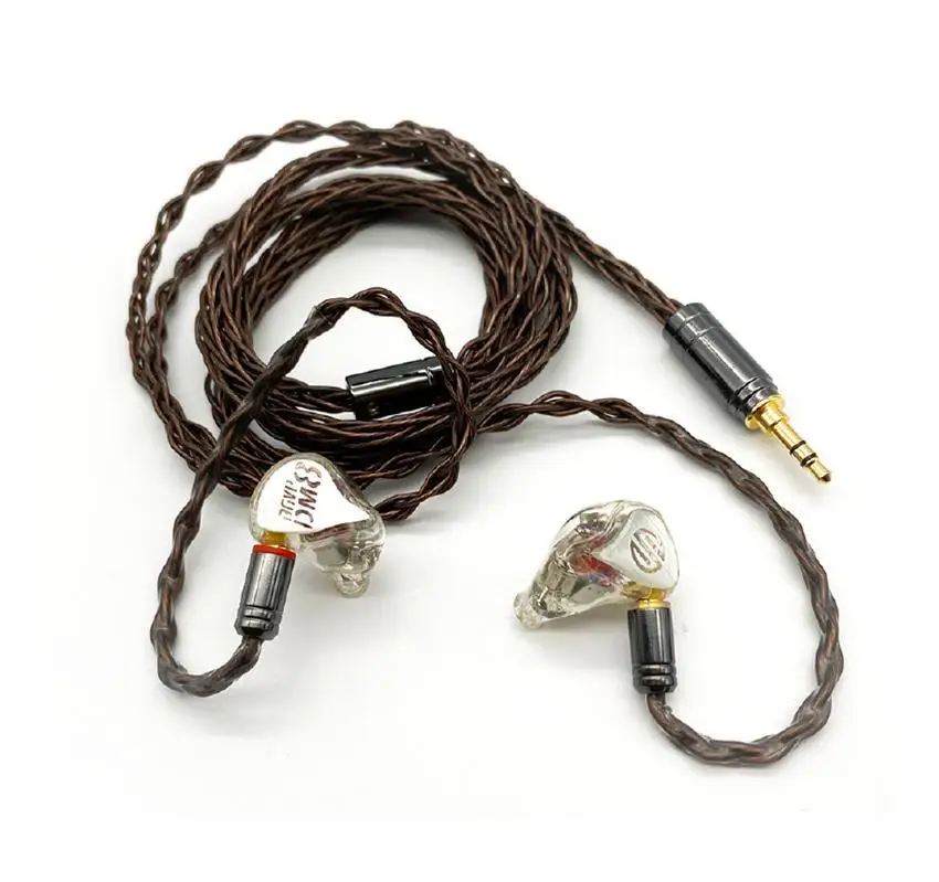 BGVP DM8 Knowles Sonion Balanced 8BA Hybrid In ear HIFI Monitor Music Noise Reduction Audiophile Musician MMCX Earphones Earbuds