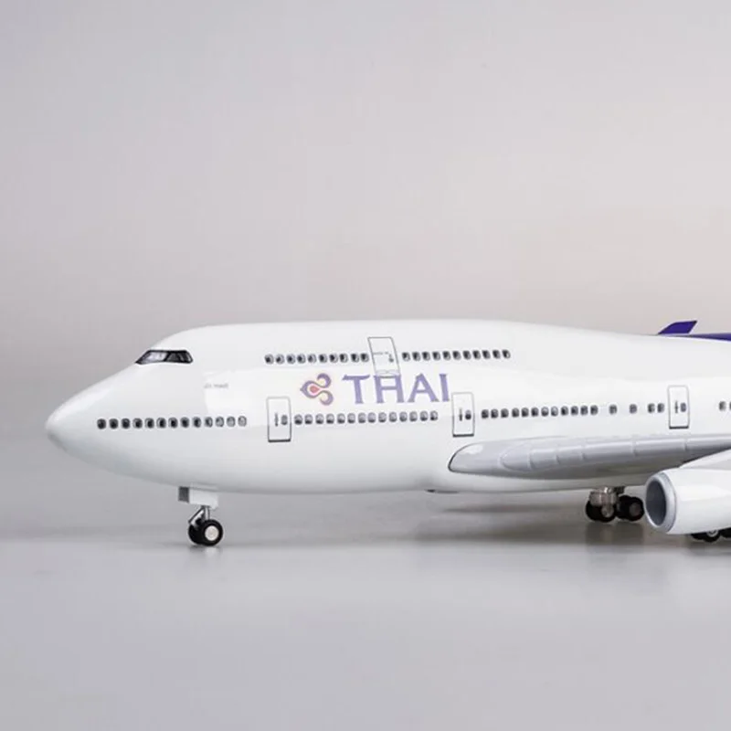 47 см 1/150 масштаб самолет 747 B747 самолета тайский авиакомпания Модель W светильник и