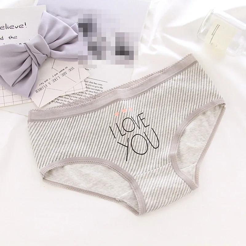 2 Лидер продаж, 1 шт., популярное женское нижнее белье с надписью Kiss Me, хлопковое нижнее белье высокого качества, трусы ярких цветов с принтом - Цвет: 2