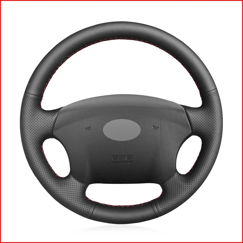 Чехол на руль Mewant из натуральной кожи для Hyundai Azera 2005 2010 Sonata NF NFC Kia Carens 2007 2011|Чехлы
