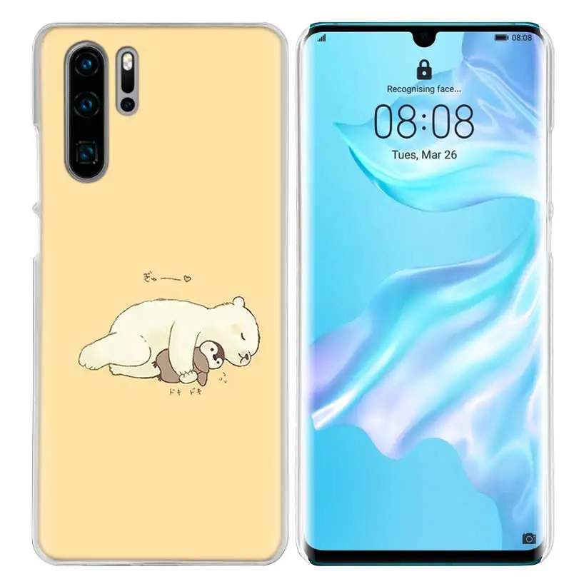 Жесткий чехол для huawei P30 P20 P10 mate 30 20 10 Nova 5 5i Pro Lite P Smart Z Plus Прекрасный Пингвин полярный медведь - Цвет: 04