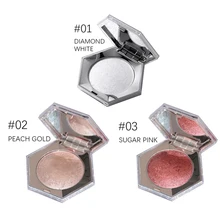 Алмазная Шестигранная блестящая пудра, высокий светильник, пудра для лица, натуральный макияж, осветляющая косметика
