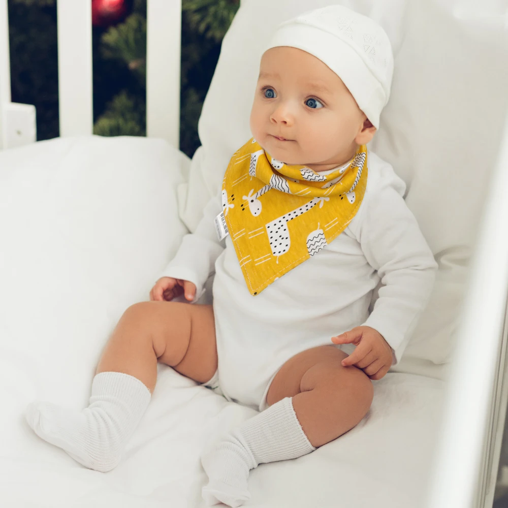 Bavoir Bandana Bebe Garcon et Fille Coton - Bavettes Pour Bébés Bavoirs Bébé  écharpe Triangle avec Bouton Pression Sans Nickel et Ajustable - Bavette  Bebe Ultra Absorbante pour la Bave : 